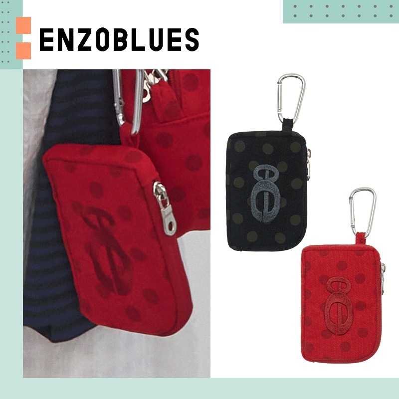 ENZO BLUES ♥ Double Logo Dot Wallet / 追跡付