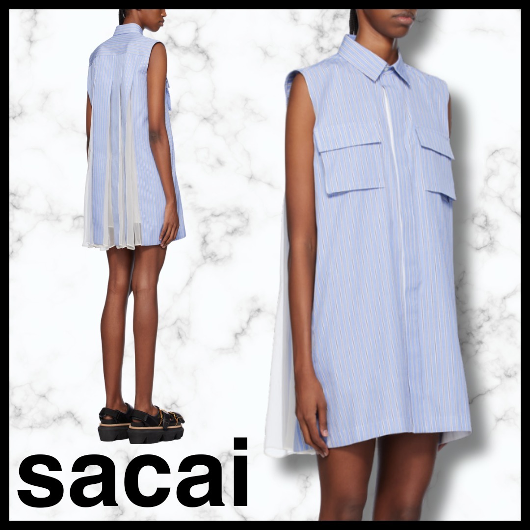 送料関税込♢sacai×Thomas Masonコラボ ミニワンピース