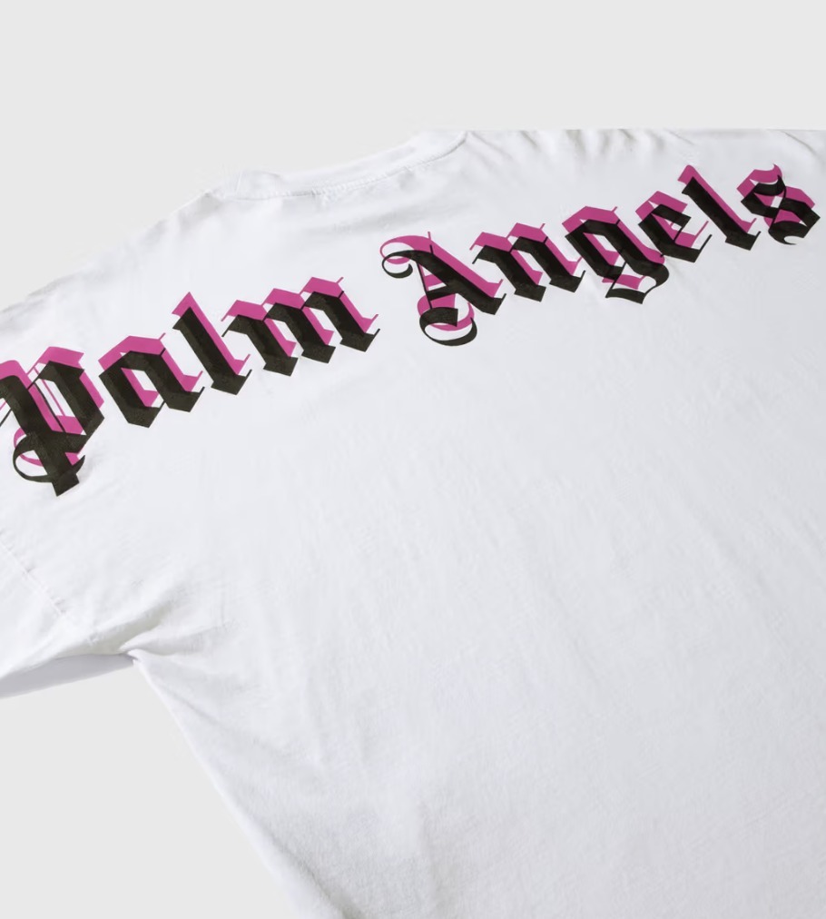 PALM ANGELS Tシャツ バックロゴ メンズ 長袖 Tシャツ 関＊送込 PALM ANGELS Tシャツ バックロゴ メンズ 長袖 Tシャツ 関＊送込