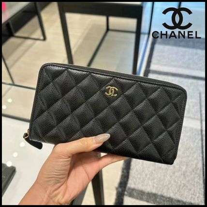 ブルー（青）系 CHANEL(シャネル) 長財布(レディース) - 海外