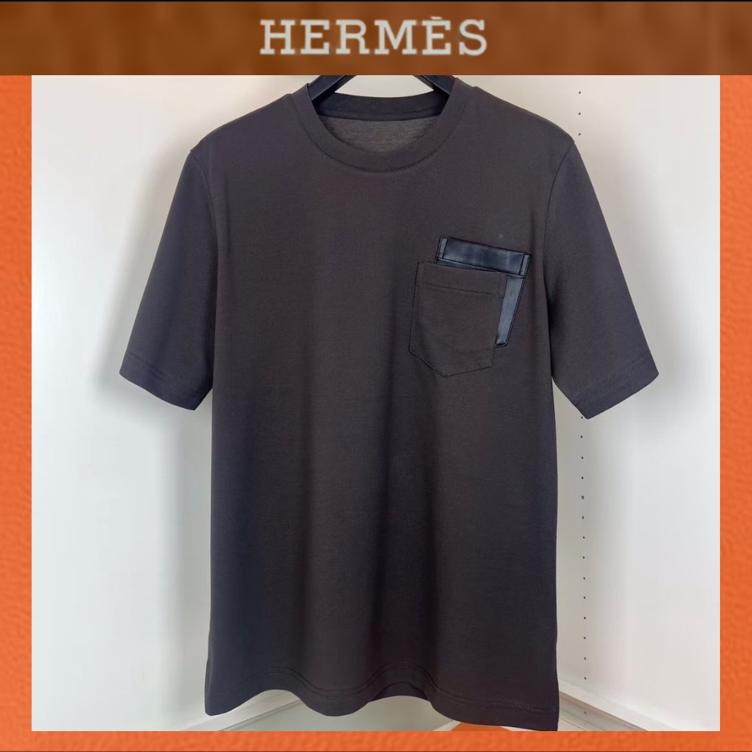 シンプルにして圧倒的な美学【HERMES】シャドーポケットTシャツ