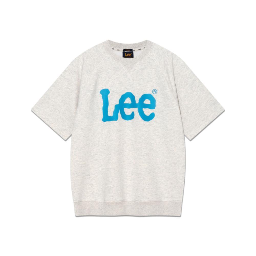 ◆LEE◆ Big Twitch Logo Short Sleeve Man to Man Oatmeal