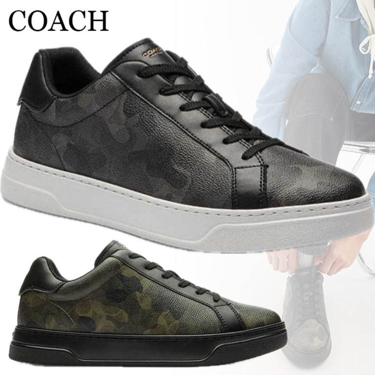 すぐ届く*COACH*ハイラインスニーカー シグネチャーカモプリント