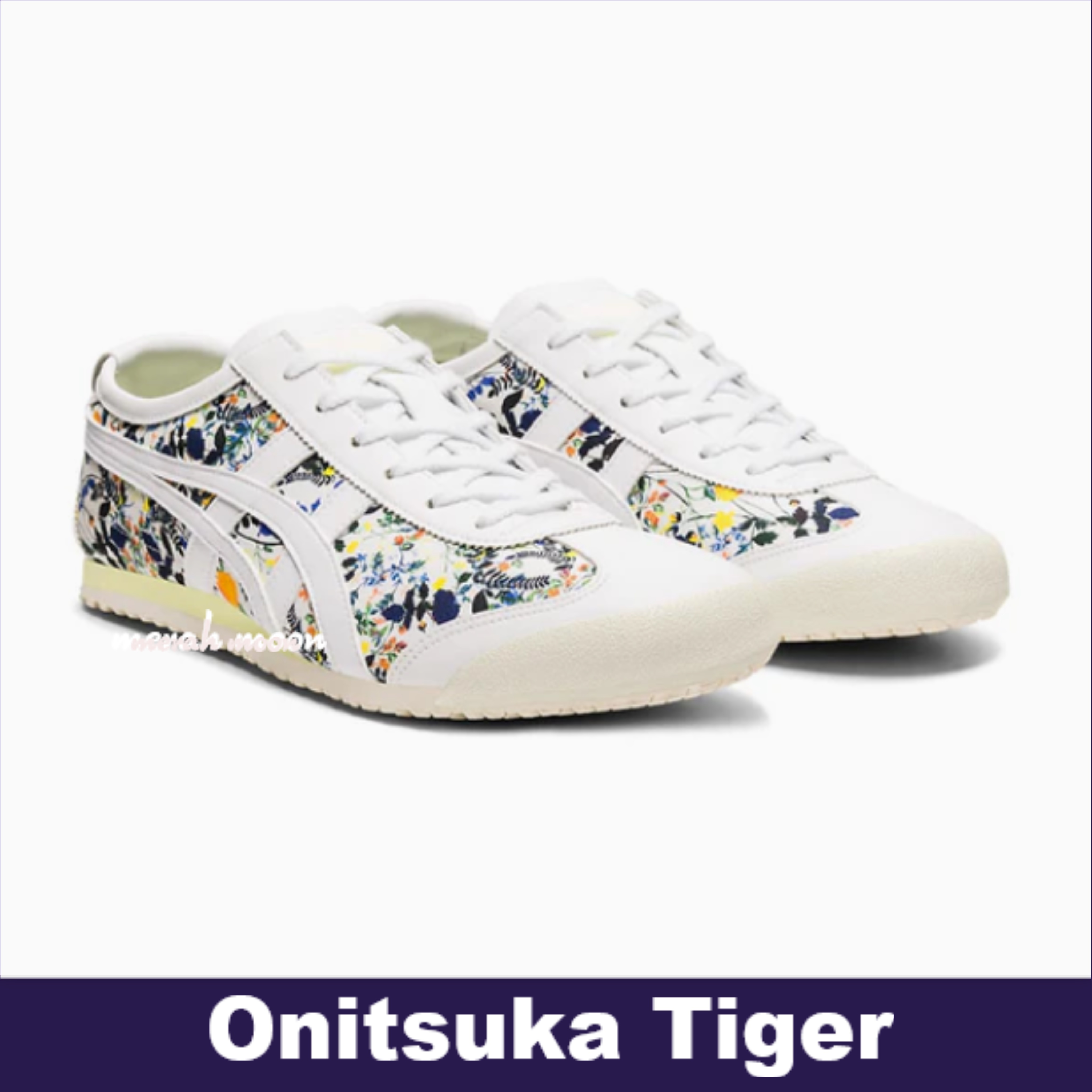 Onitsuka Tiger【現代的なスタイル☆Mexico 66 White Floral】