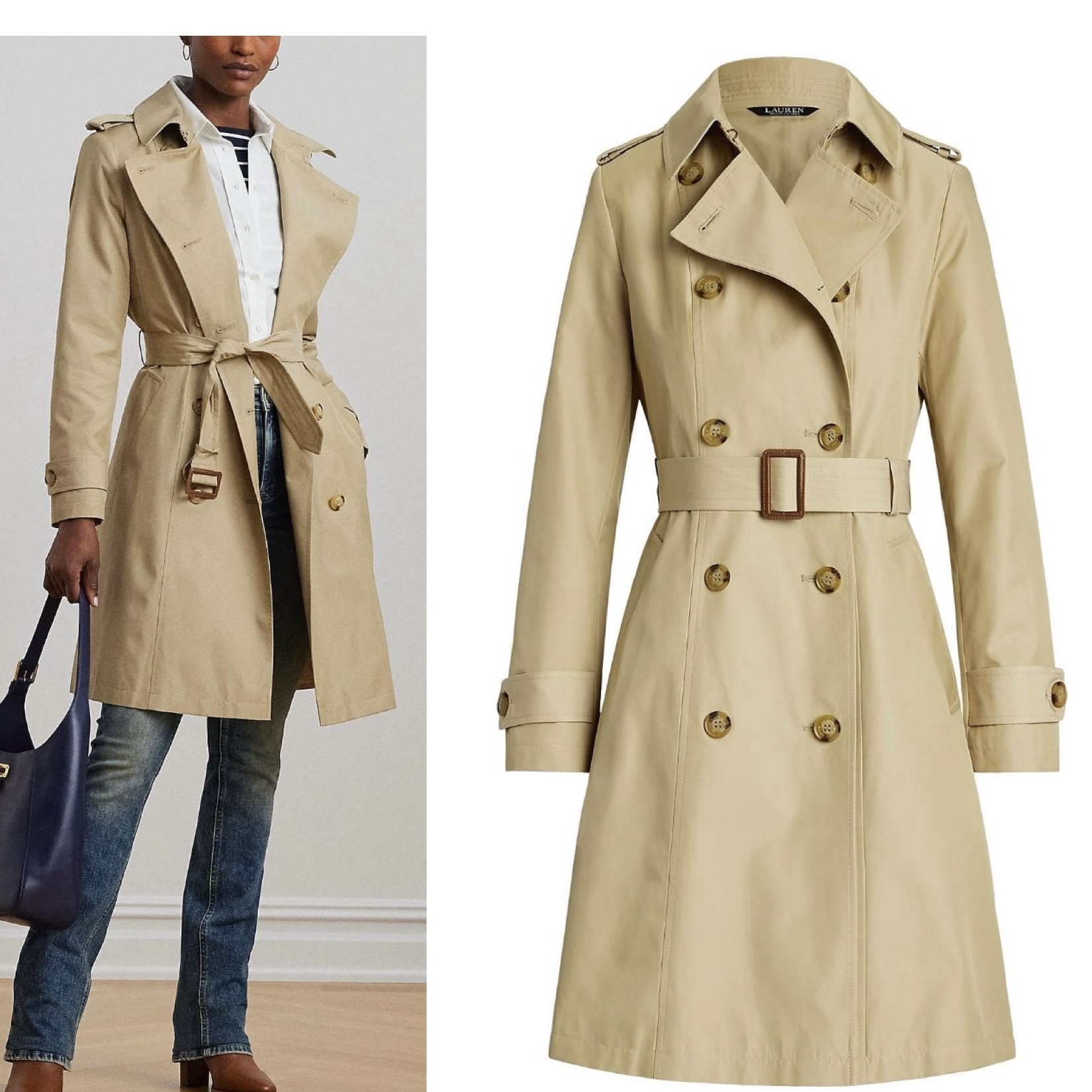 送料関税込み☆LAUREN RALPH LAUREN トレンチコート