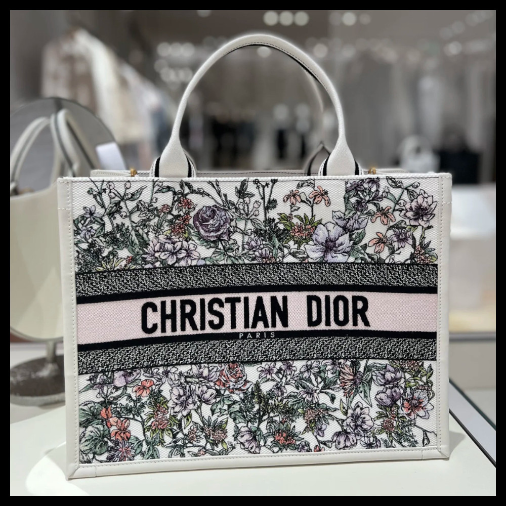 【華やかでエレガント♪】Dior★Book Tote バッグ ミディアム