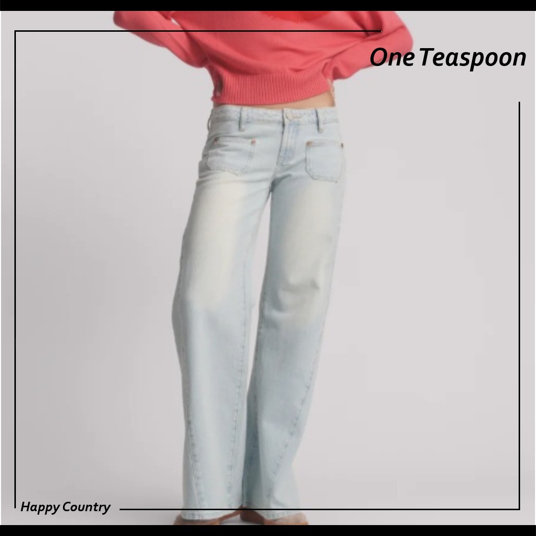 【One Teaspoon】ローウエスト・フィット＆フレアデニム