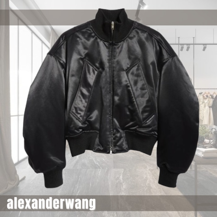登坂広臣さん着用★【alexanderwang】サテンボンバージャケット