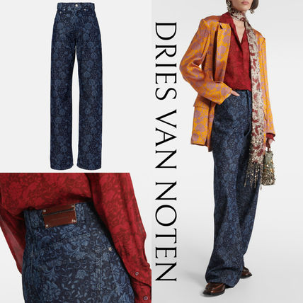 新作*DRIES VAN NOTEN* ワイドハイライズパンツ レディース ワイドパンツ Dries Van Noten(ドリス ヴァン ノッテン) パンツ