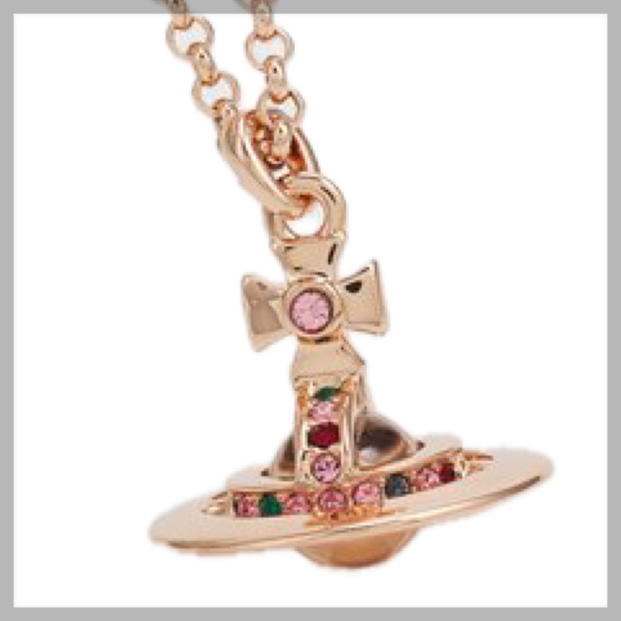 【Vivienne Westwood】NEW TINY ORB オーブネックレス/pink gold