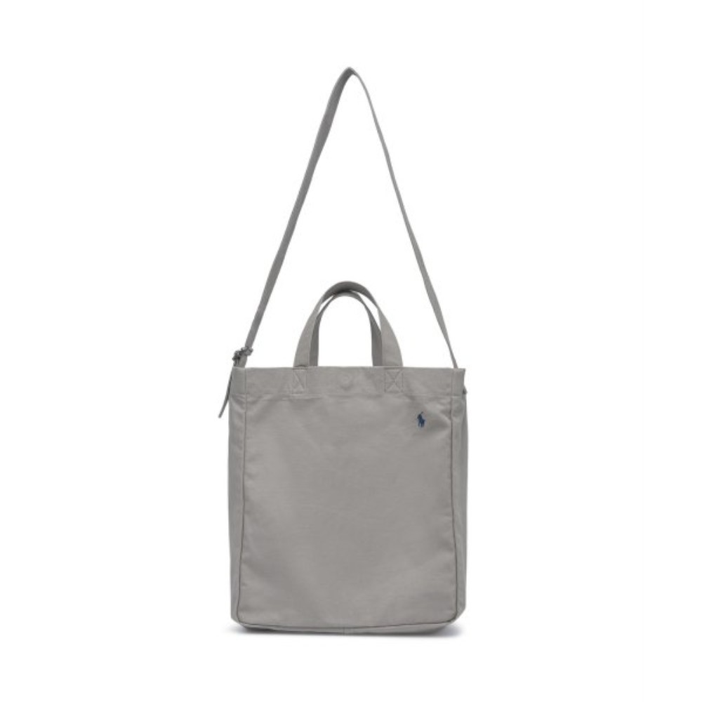 ■POLO RALPH LAUREN■ Canvas Shopper Tote Grey MAPOBGS0G6201