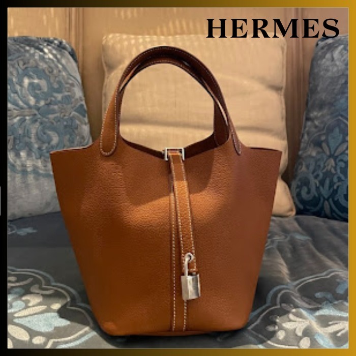 【Gold × シルバー金具】HERMES ピコタンロック 22 MM