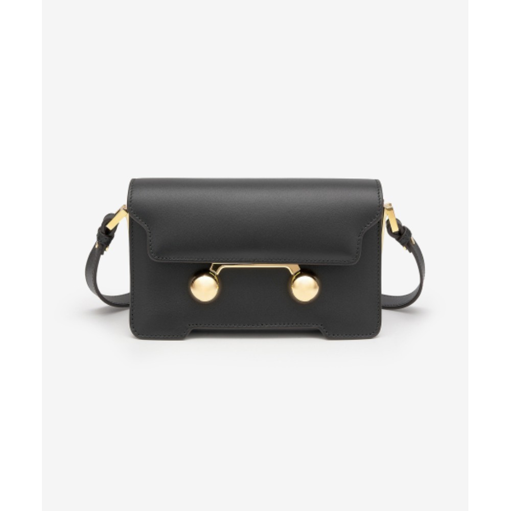 ■MARNI■ Mini trunk shoulder bag black SBMP0193U0P694800N99