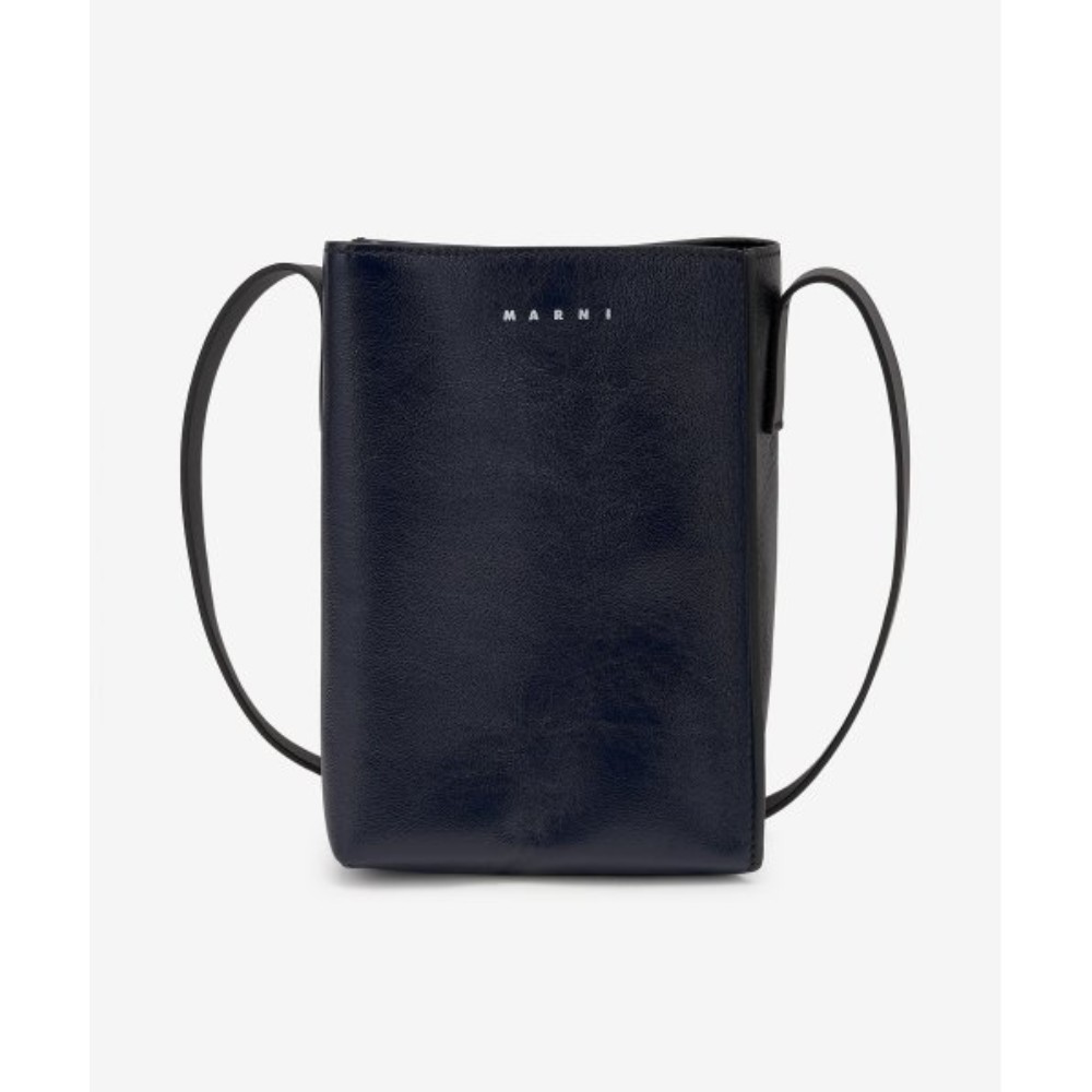 ■MARNI■ Museo Shoulder Bag Navy Blue Black SBMQ0040Q0P2644