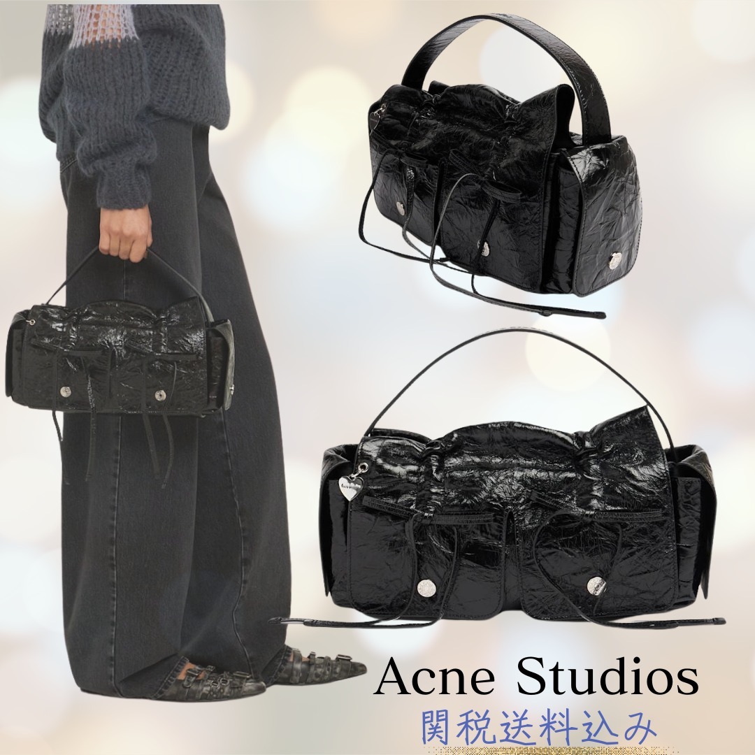Acne Studios◆関税送料込◆Multipocket クリンクルレザーバッグ