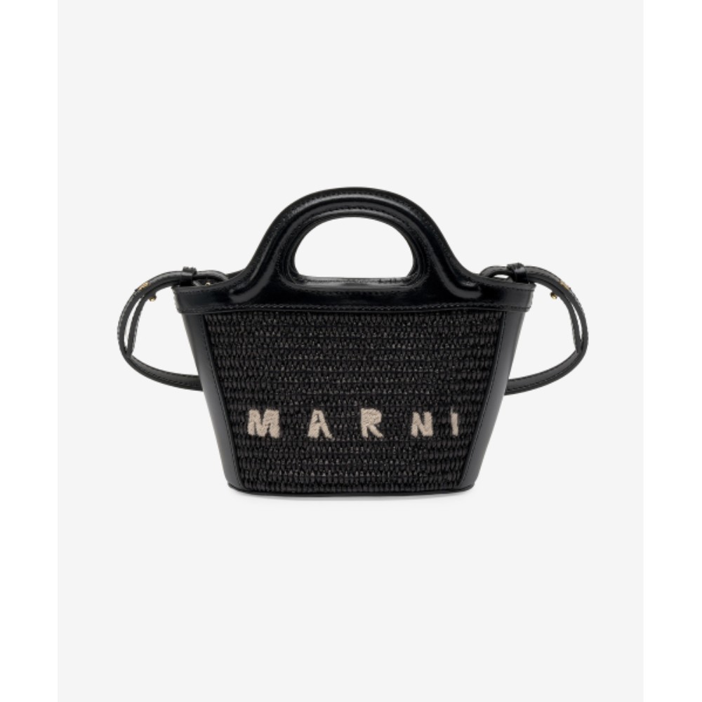 ■MARNI■ Micro Tropicalia Tote Bag Black BMMP0067Q0P386000N