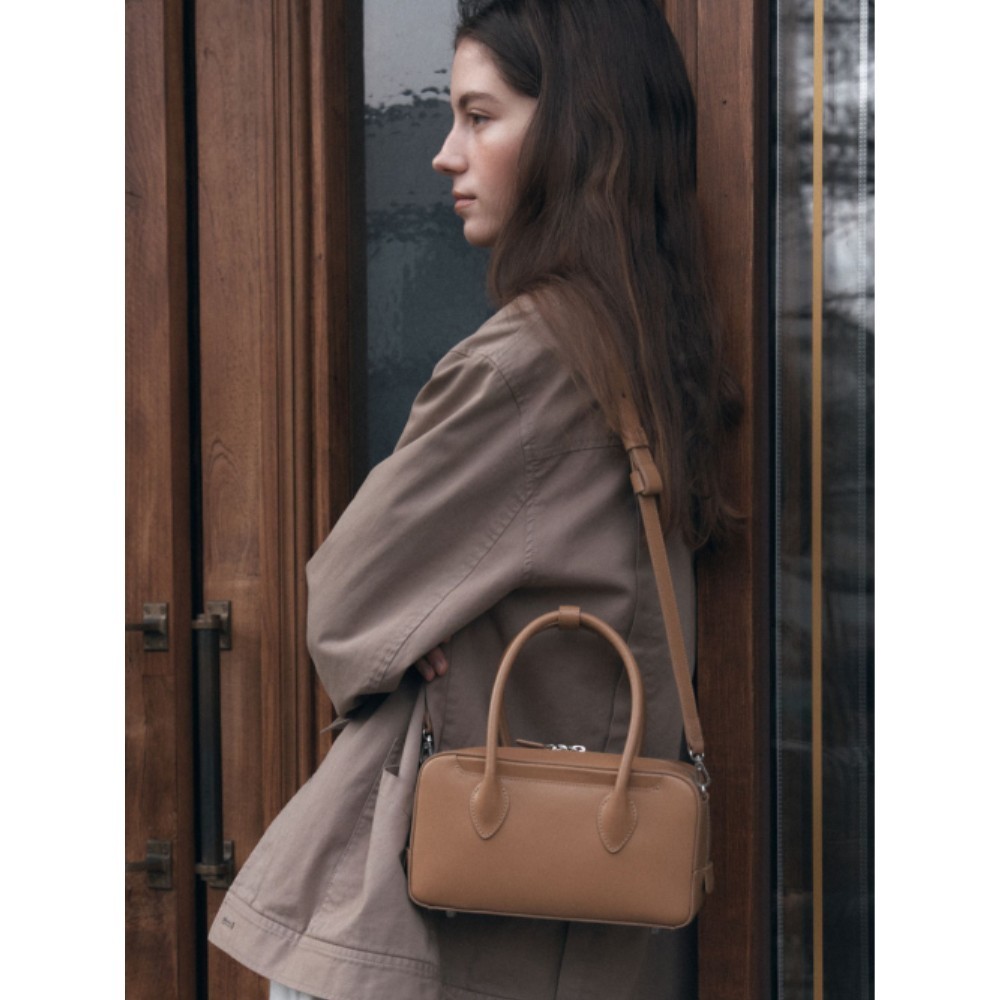■DE MERIEL■ Bowling Bag Medium Beige BOWLING
