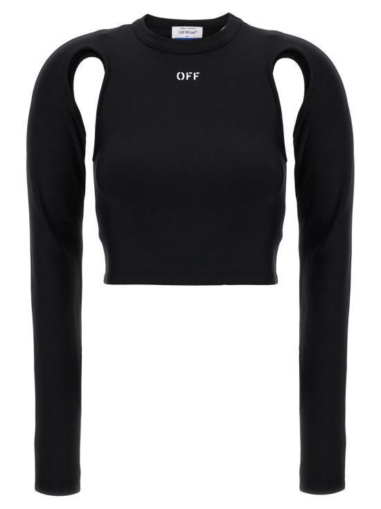 Tシャツ・カットソー OFF WHITE Women Tunic Tops OWAD211C99JER00110011001 Black