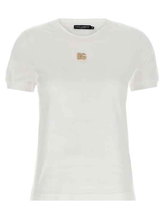 Tシャツ・カットソー DOLCE  GABBANA Women Tops F8N08ZGDCWQW0800 White