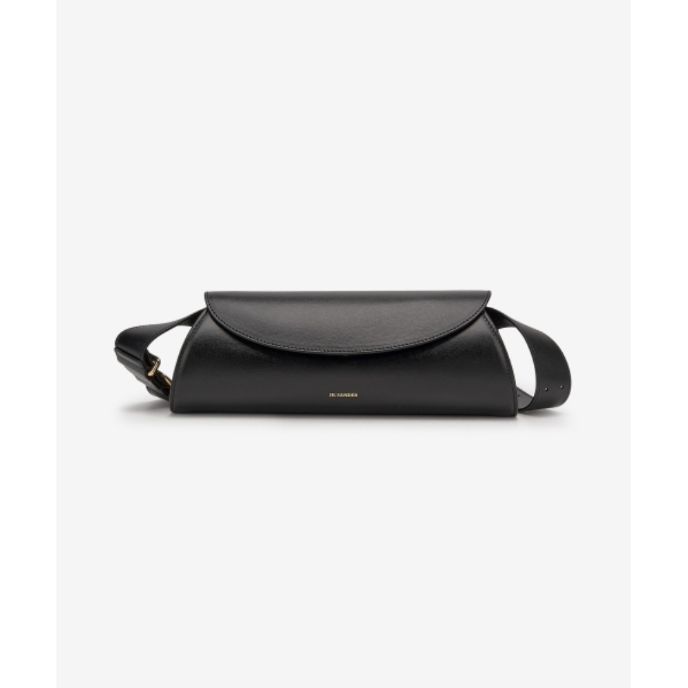 ■Jil Sander■ Women's Small Cannolo Shoulder Bag Black J07W