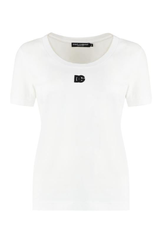 Tシャツ・カットソー DOLCE  GABBANA Women Tunic Tops F8U71ZFUEEY W0800 WHITE