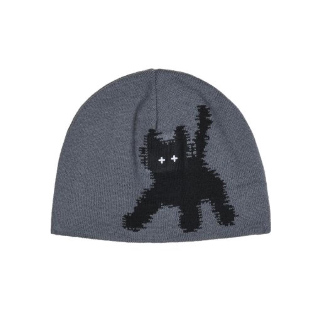 ニットキャップ・ビーニー AEAE Flashed Cats Eye Beanie GREY A233UAA09GR