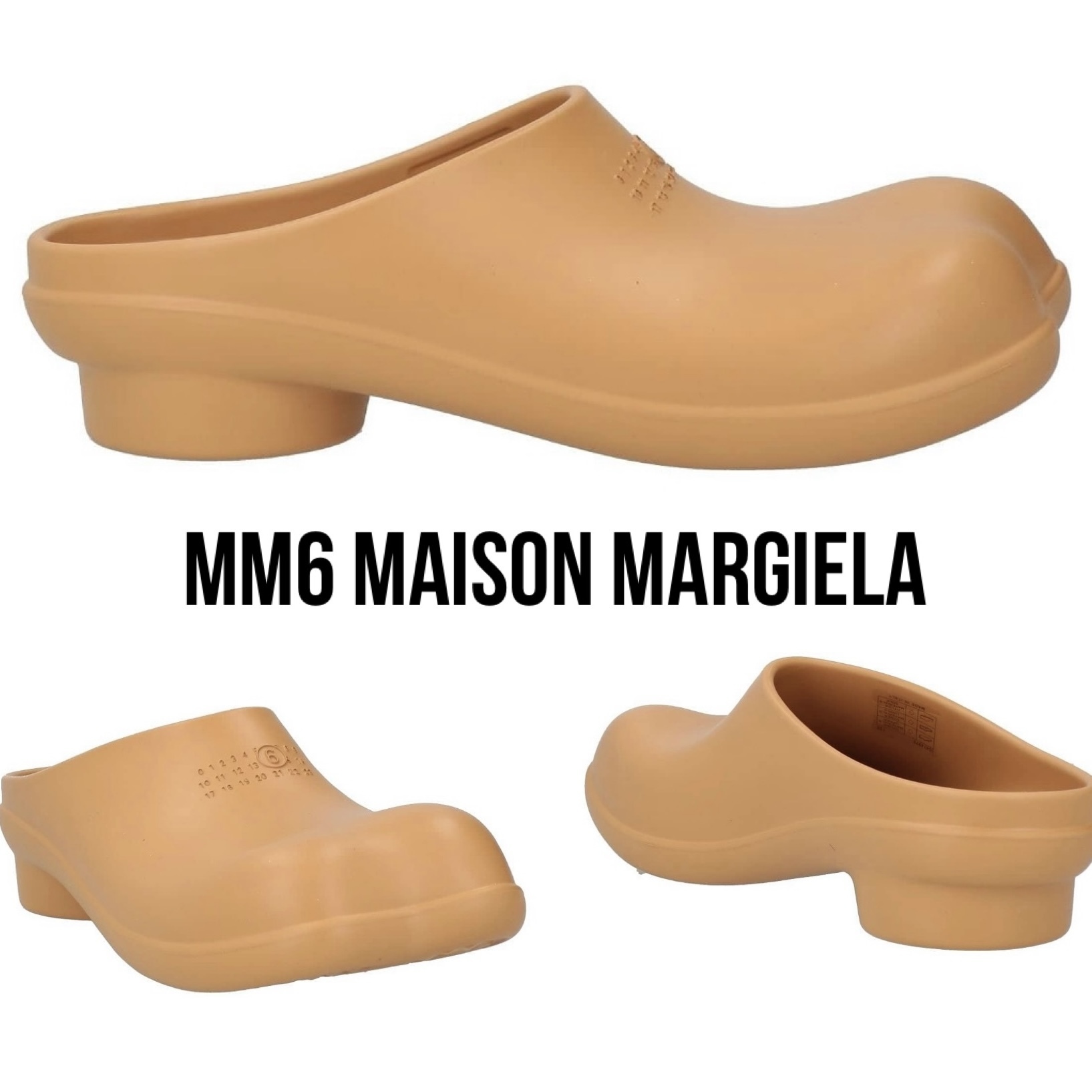 送料関税込み☆MM6 MAISON MARGIELA ロゴ ラバーサボサンダル