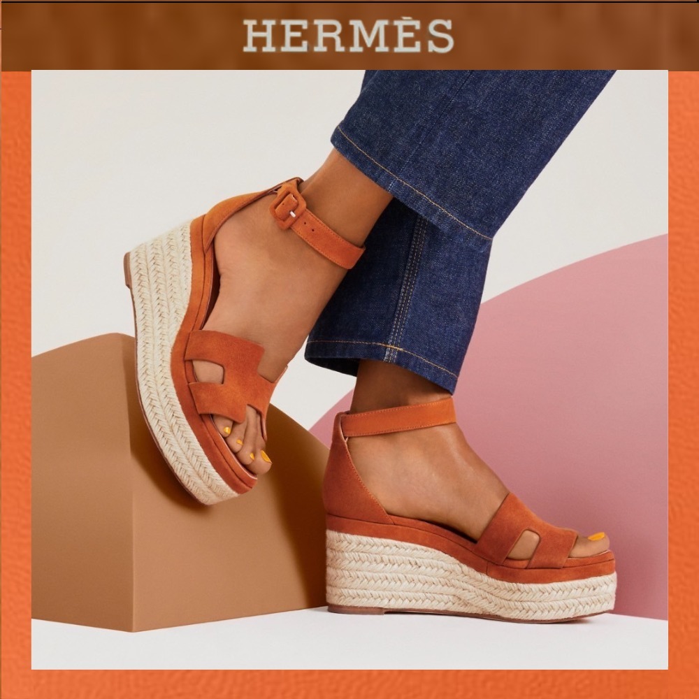 ステータスとスタイルを両立☆【HERMES】エルダ エスパドリーユ