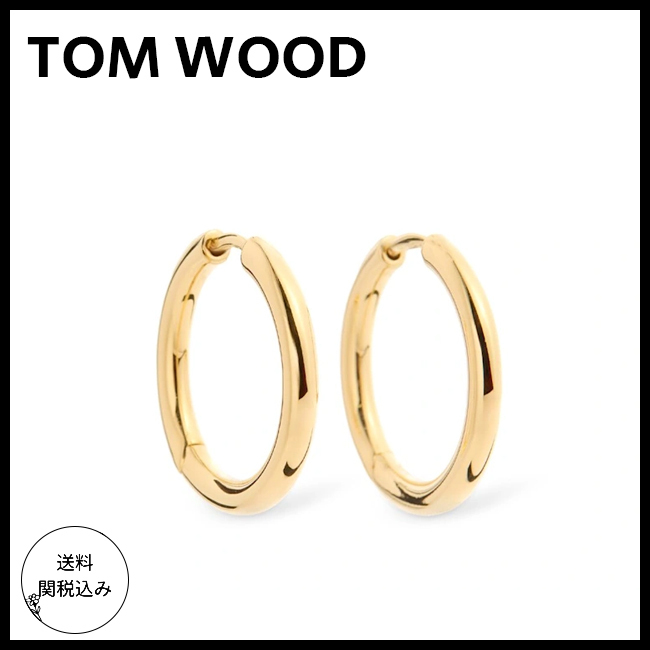 送料関税込【TOM WOOD】クラシック ミディアムフープイヤリング