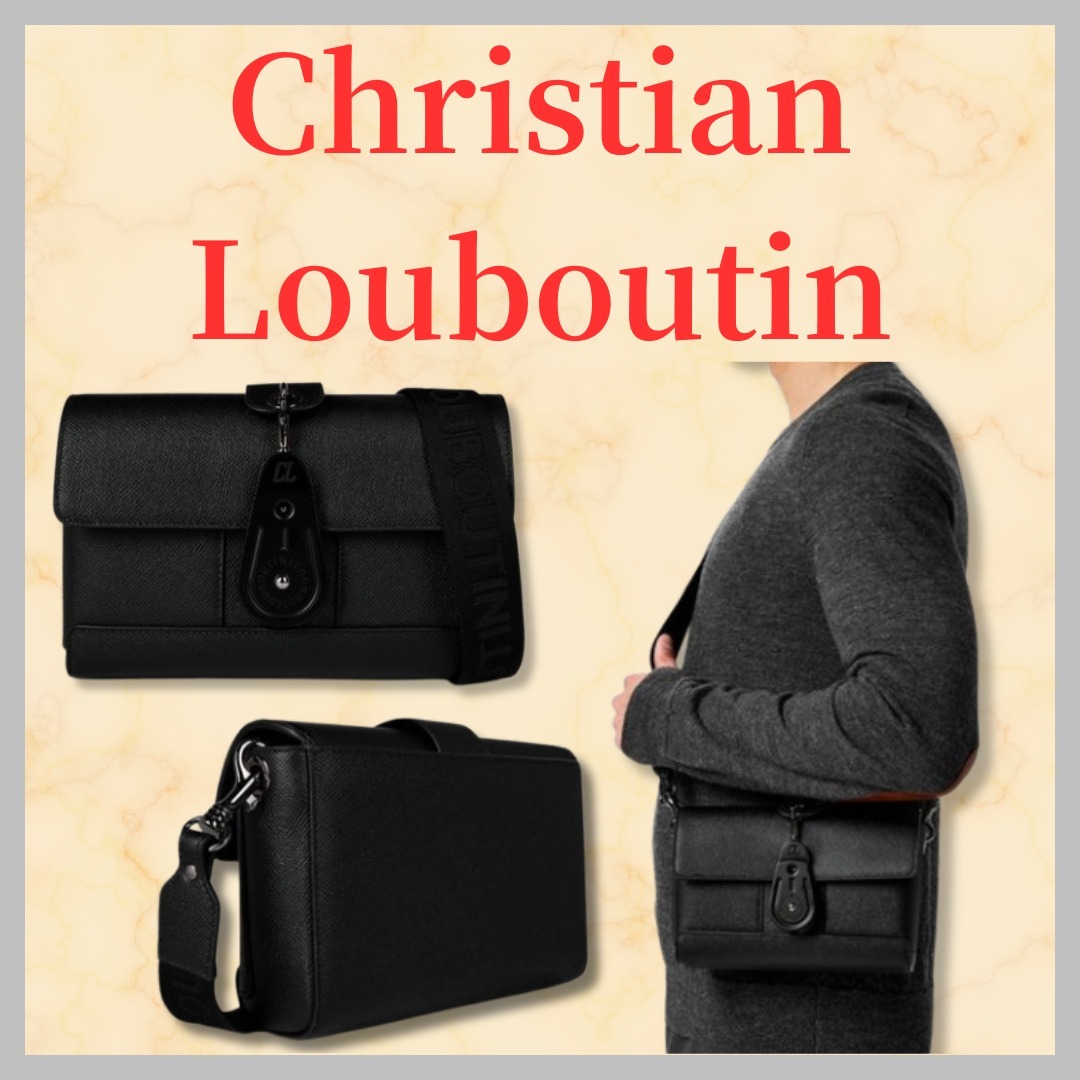 ChristianLouboutin クロスボディバッグ Groovy レザー ブラック