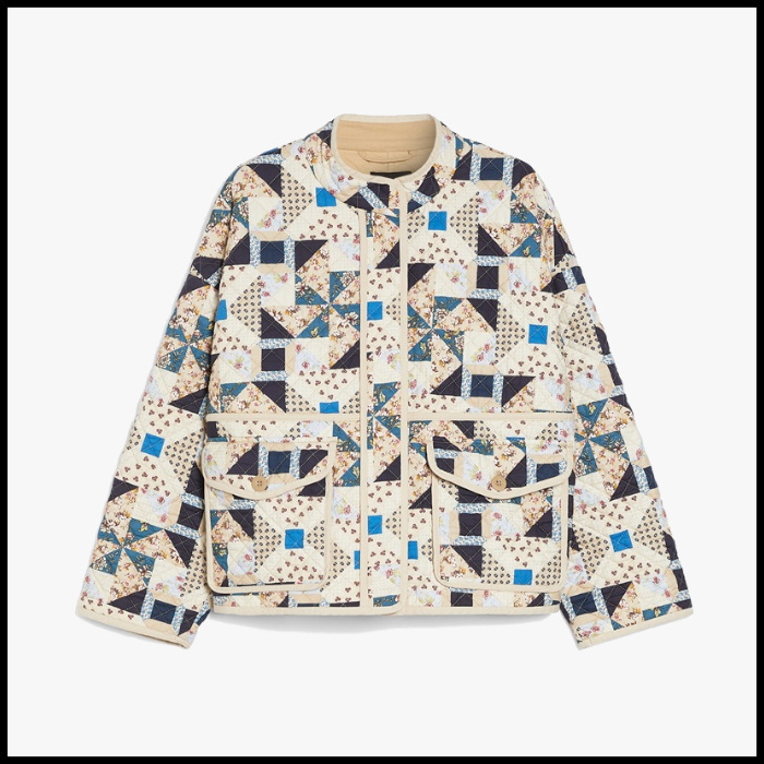 WEEKEND MAX MARA キルティングコットンパッチワーク ジャケット