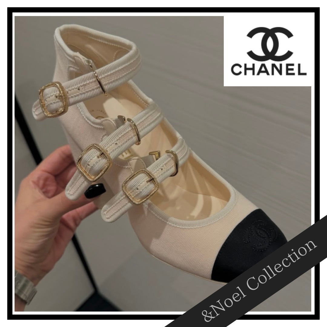 25S♢3連ストラップ】CHANEL*メリージェーン シューズ