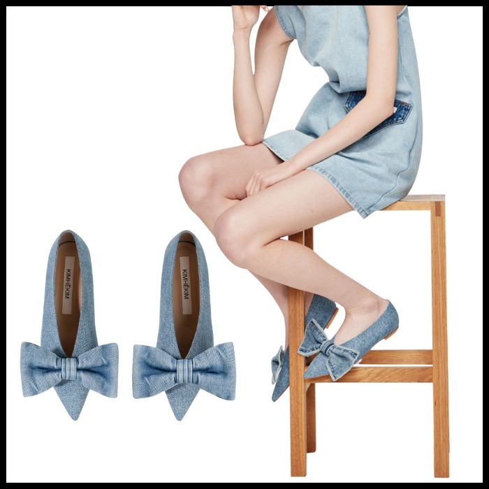 ☆DENIM MONROE FLATS デニム モンロー フラット/KIMHEKIM☆