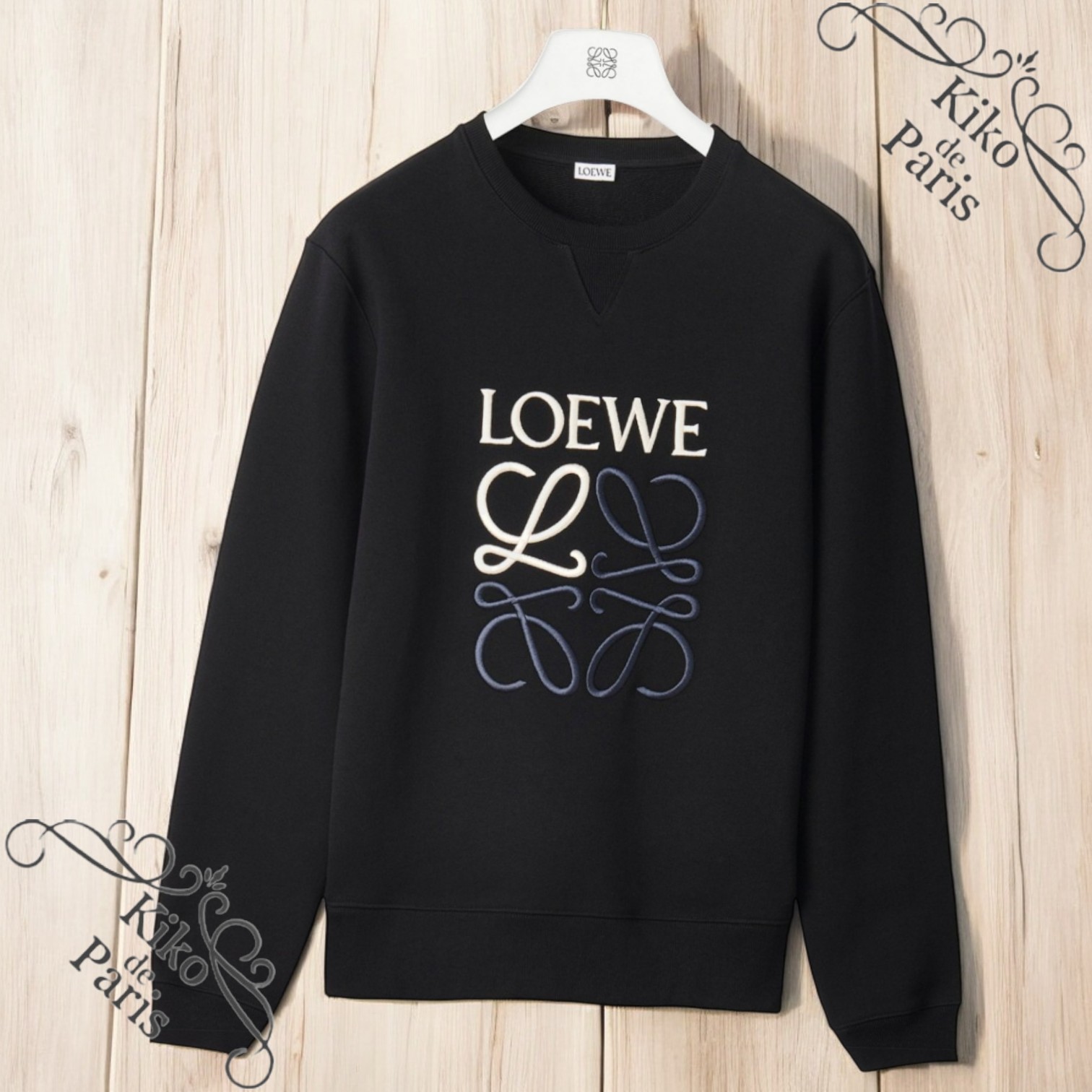LOEWE アナグラム刺繍 レギュラーフィット スウェットシャツ