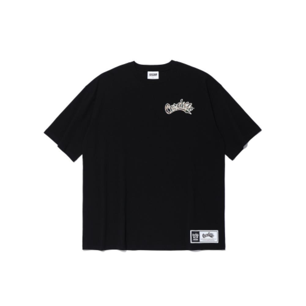 ☆FREEDOM☆ Cadillo Overfit Back Printed T-Shirt Black Camo
