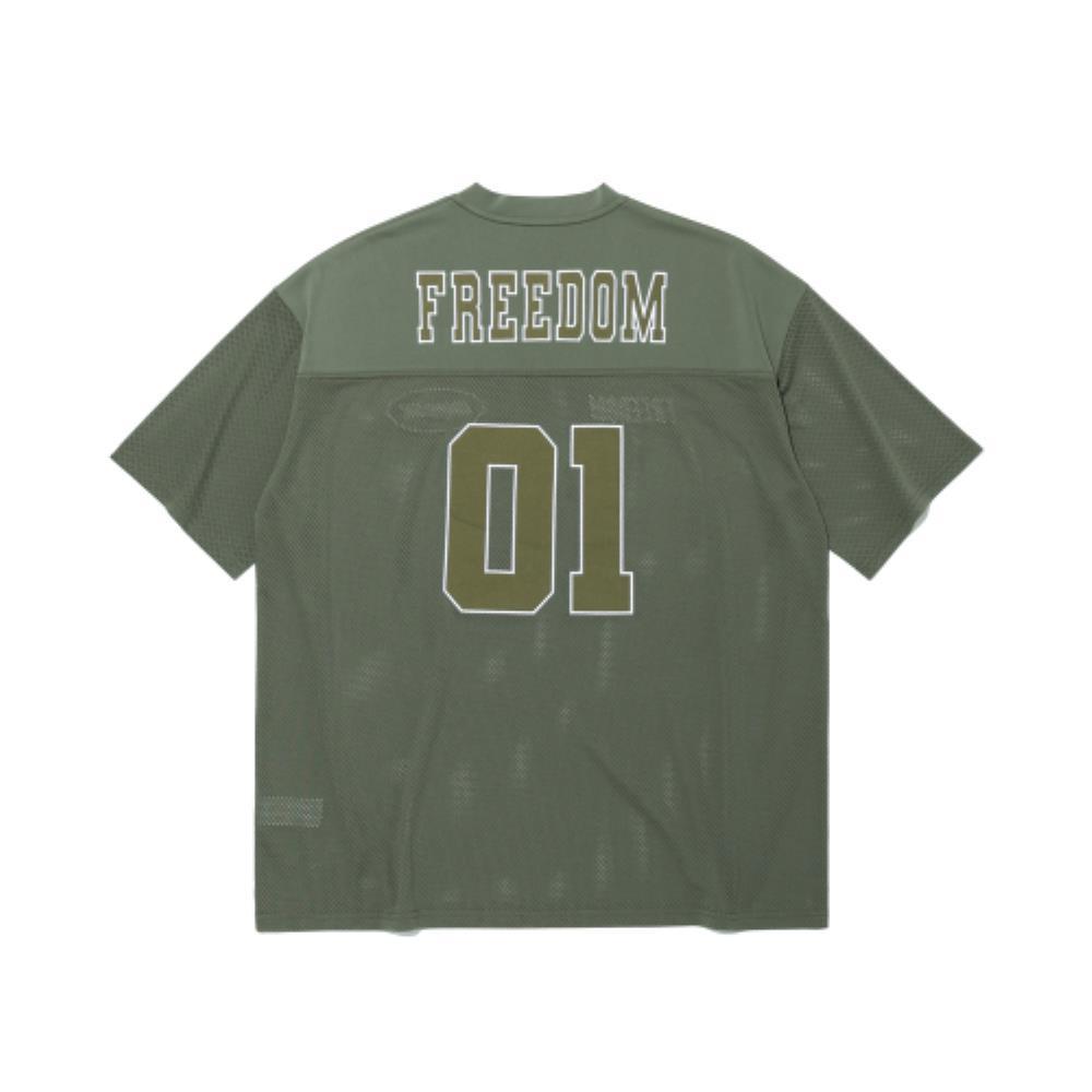 ☆FREEDOM☆ Mesh Rugby Jersey Khaki FD24SWTS0240KH