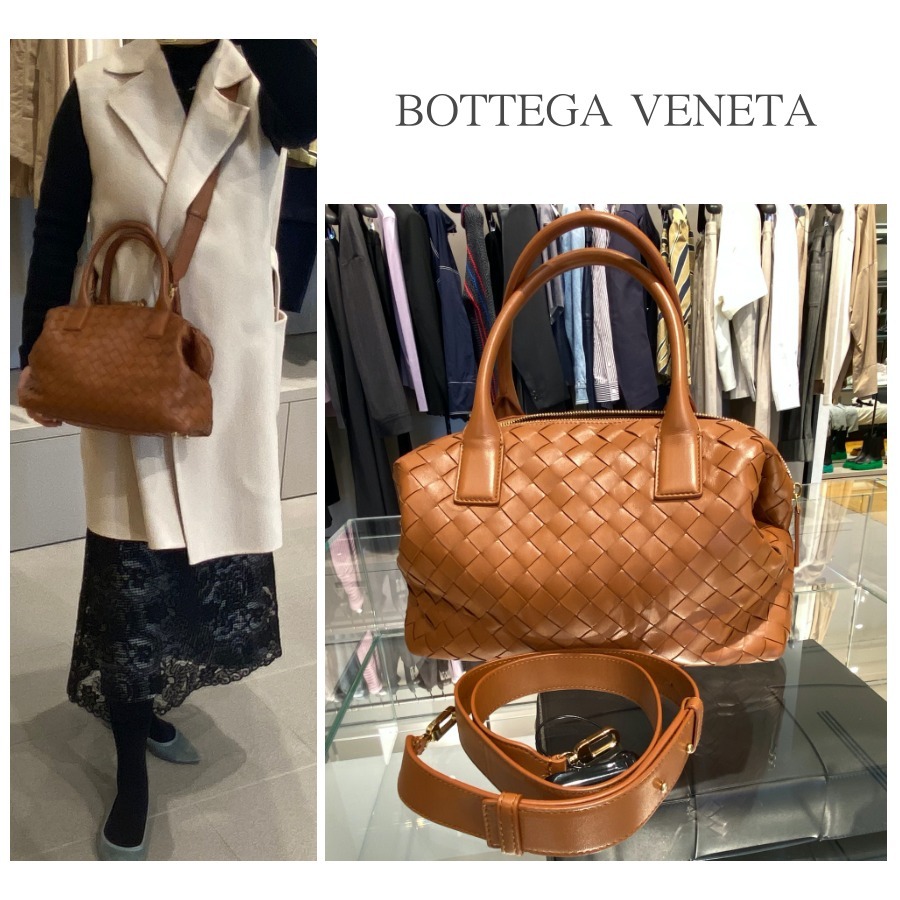 関税込★BottegaVenata★NAPPAレザー ミニボストンバッグ