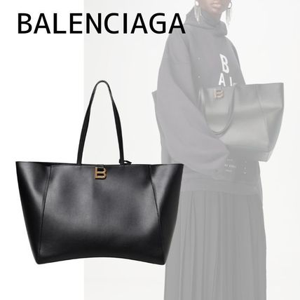 【BALENCIAGA】アワーグラス Soft ラージ トートバッグ ブラック