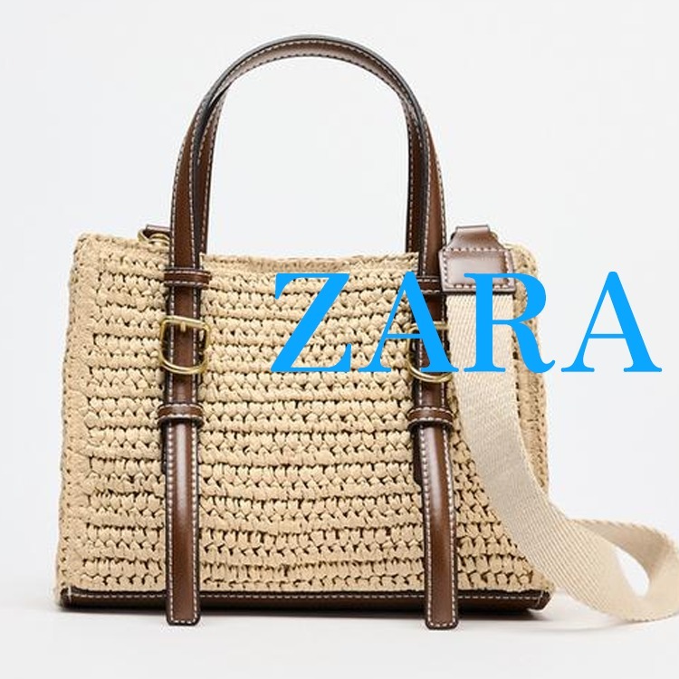 【ZARA】編み込みボディミニトートバッグ 6620/510/111