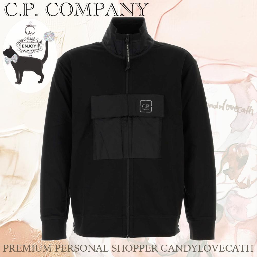 スウェット・トレーナー C.P. COMPANY Black Stretch Cotton Sweatshirt