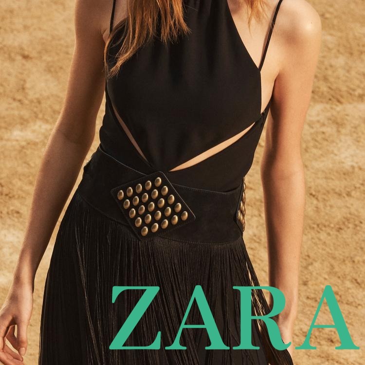 【ZARA】LIMITED EDITION カットアウトディテール入りロング丈