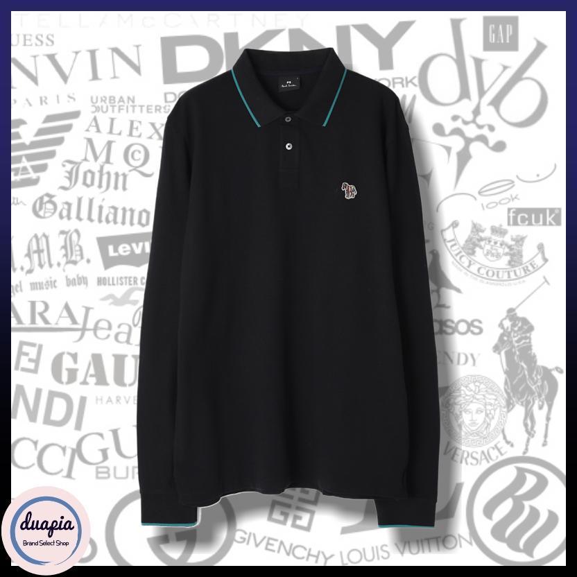 ★Paul Smith★レギュラーフィット ジブラ パッチ ポロ シャツ ☆Paul Smith☆レギュラーフィットジブラパッチ長袖 ポロ シャツ