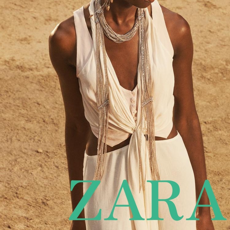 【ZARA】コントラスト ワンピース - LIMITED EDITION