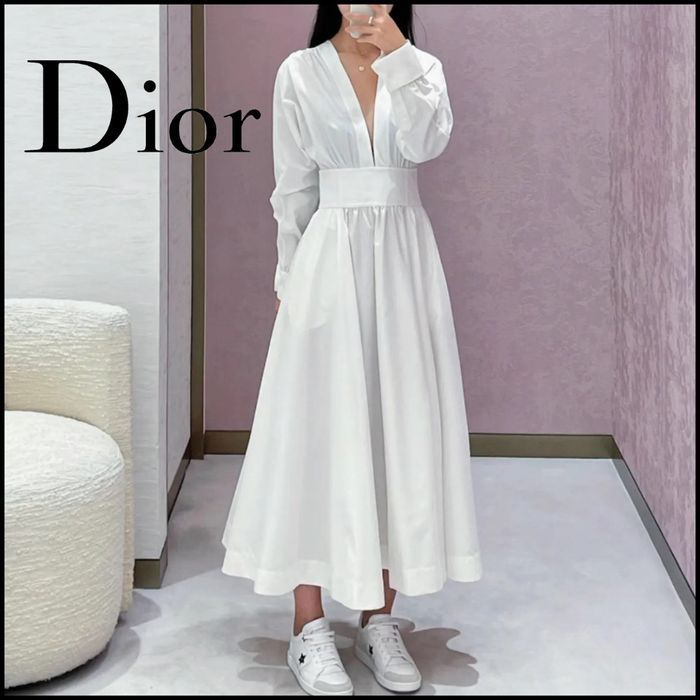 DIOR フレア ミディドレス【アウトレット価格】