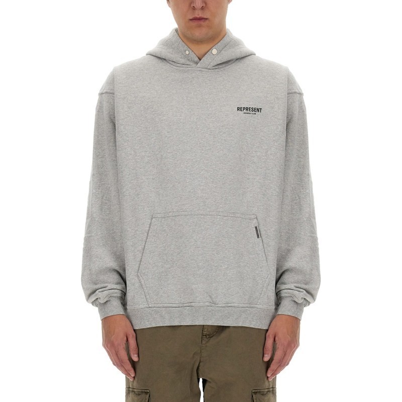 パーカー・フーディ REPRESENT SS25 SWEATSHIRT WITH LOGO (OCM41113 158)