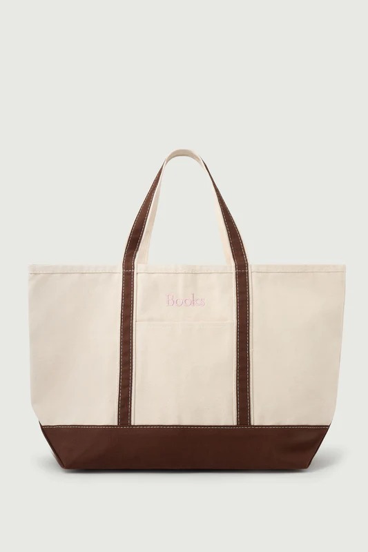 Soeur おしゃれなキャンバス素材バッグ cabas books maxi