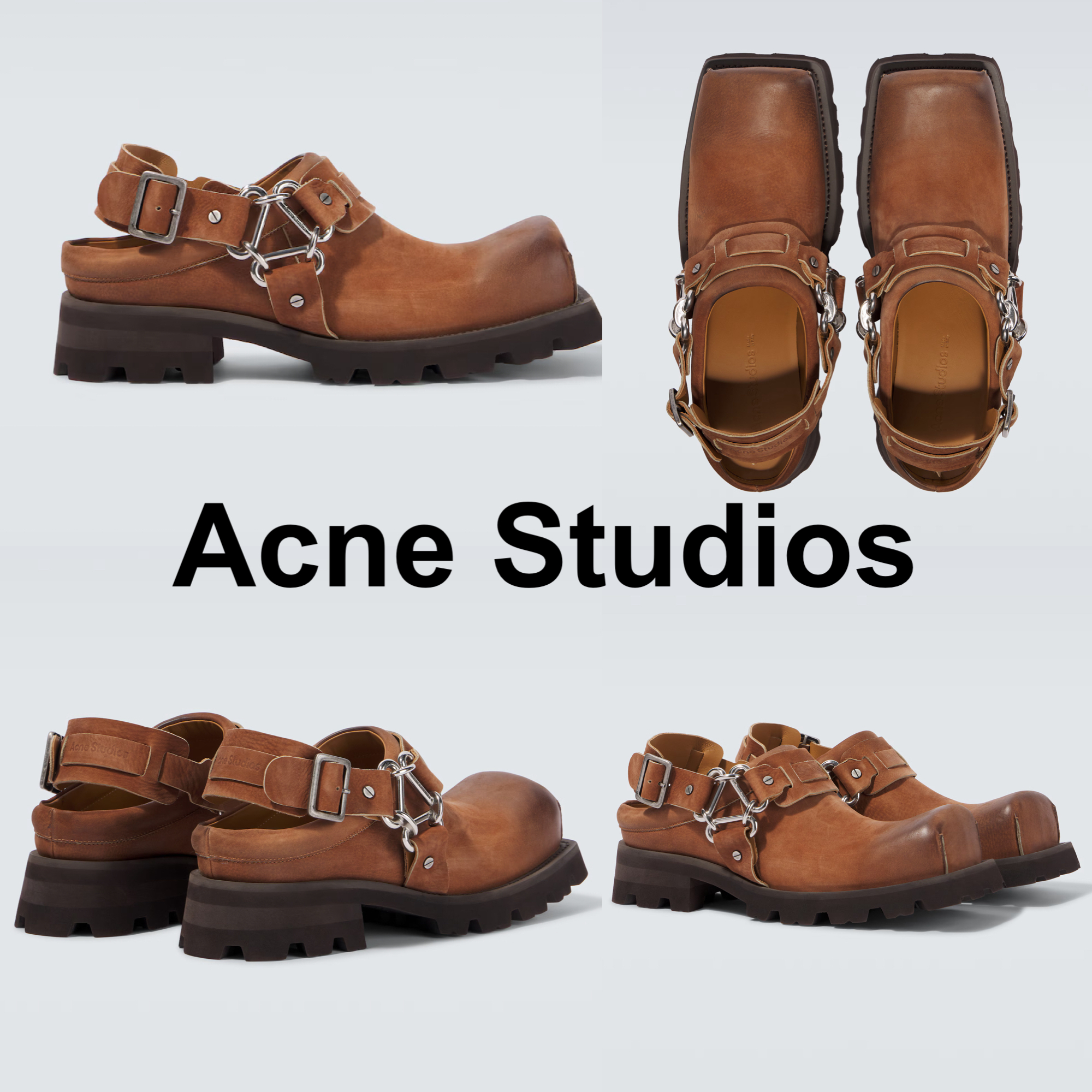 Acne studios♡ レザースリングバックミュール