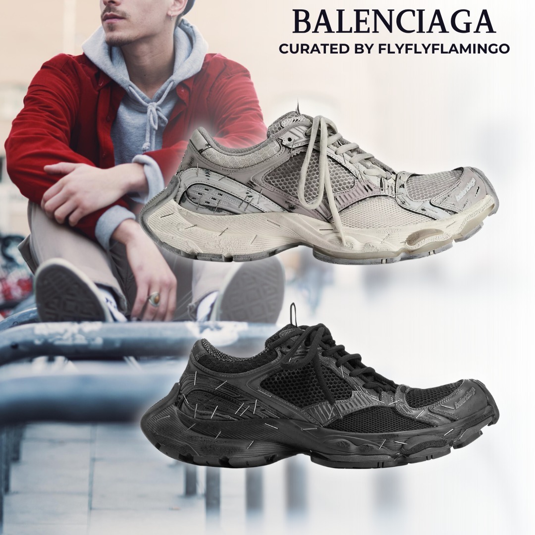 バレンシアガ【BALENCIAGA】ロゴ ステープラー スニーカー 靴