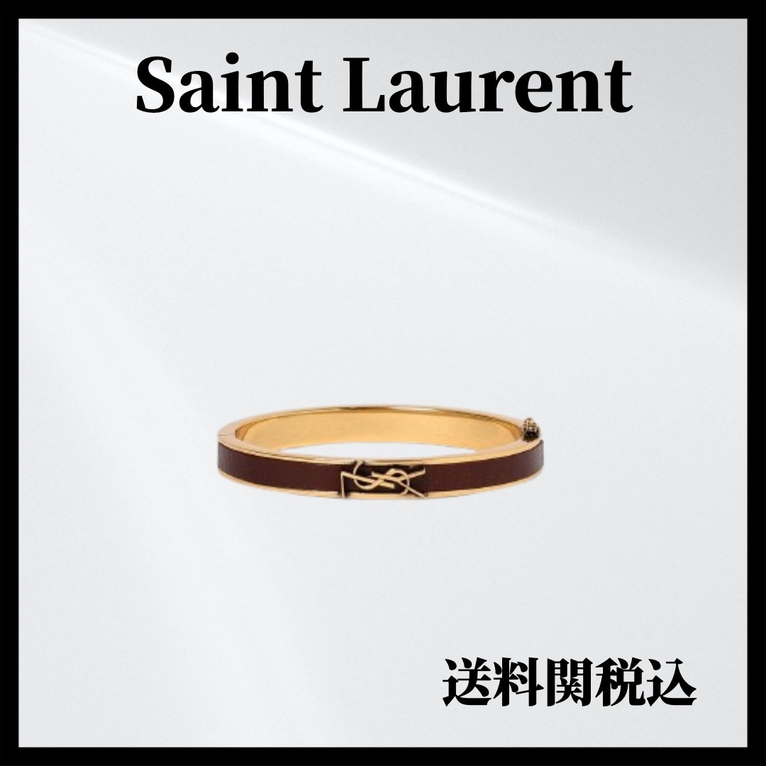 【国内発送】Saint Laurent ゴールドロゴブレスレット