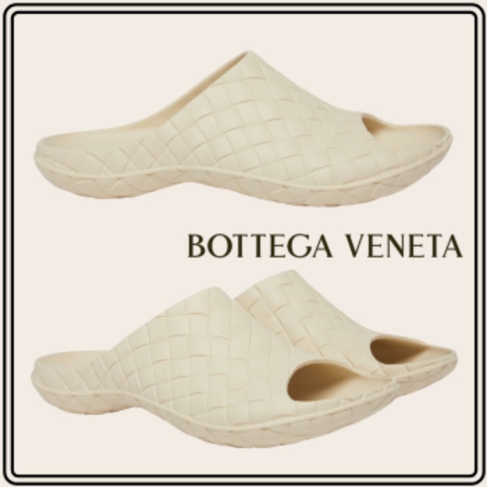 【BOTTEGA VENETA】ビービー クロッグ サンダル シーソルト ロゴ